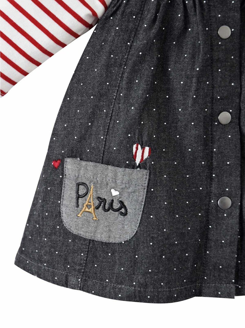 ENSEMBLE ROBE T-SHIRT HIBISCUS Gris - Kiabi