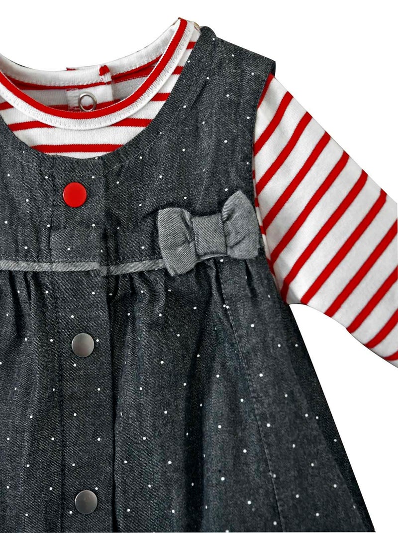 ENSEMBLE ROBE T-SHIRT HIBISCUS Gris - Kiabi