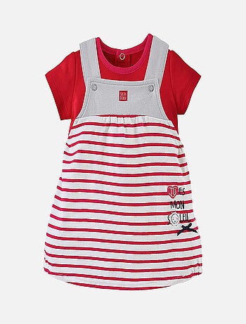 ENSEMBLE ROBE T-SHIRT MON SOLEIL SUCRE D'ORGE