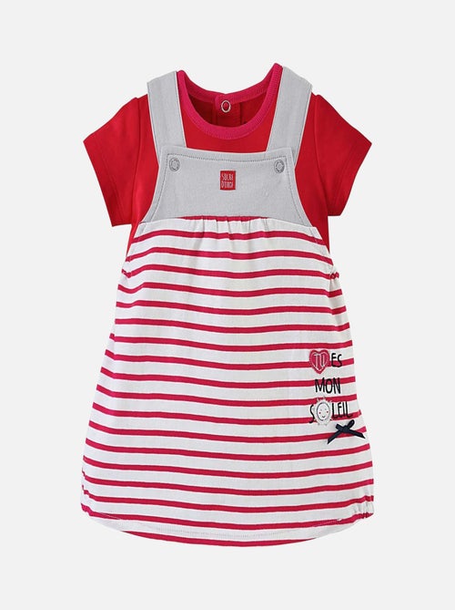 ENSEMBLE ROBE T-SHIRT MON SOLEIL SUCRE D'ORGE - Kiabi