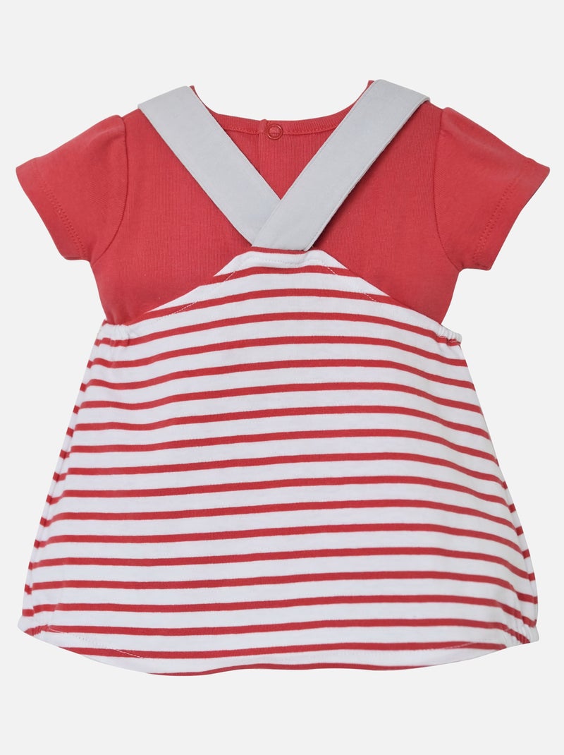 ENSEMBLE ROBE T-SHIRT MON SOLEIL SUCRE D'ORGE Blanc - Kiabi