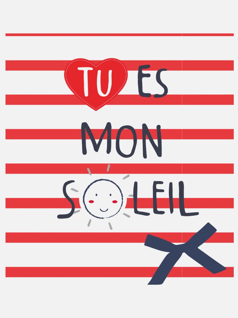 ENSEMBLE ROBE T-SHIRT MON SOLEIL SUCRE D'ORGE Blanc - Kiabi