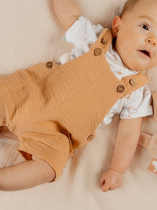 Ensemble Salopette avec T-shirt, Coton Noukie's - Kiabi