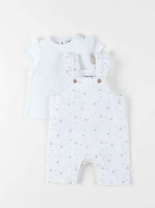 Ensemble Salopette avec T-shirt, Coton Noukie's