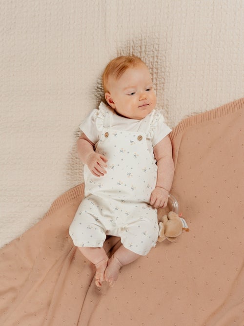Ensemble Salopette avec T-shirt, Coton Noukie's - Kiabi