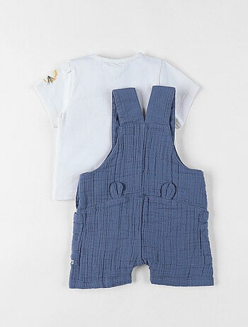 Ensemble Salopette avec T-shirt, Coton Noukie's
