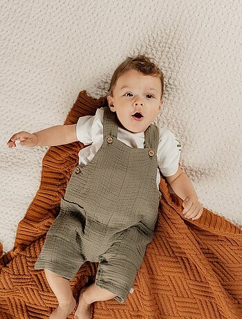 Ensemble Salopette avec T-shirt, Coton Noukie's