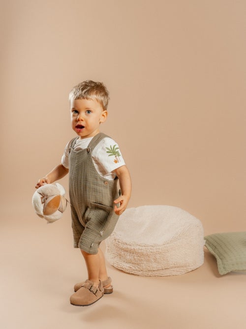 Ensemble Salopette avec T-shirt, Coton Noukie's - Kiabi