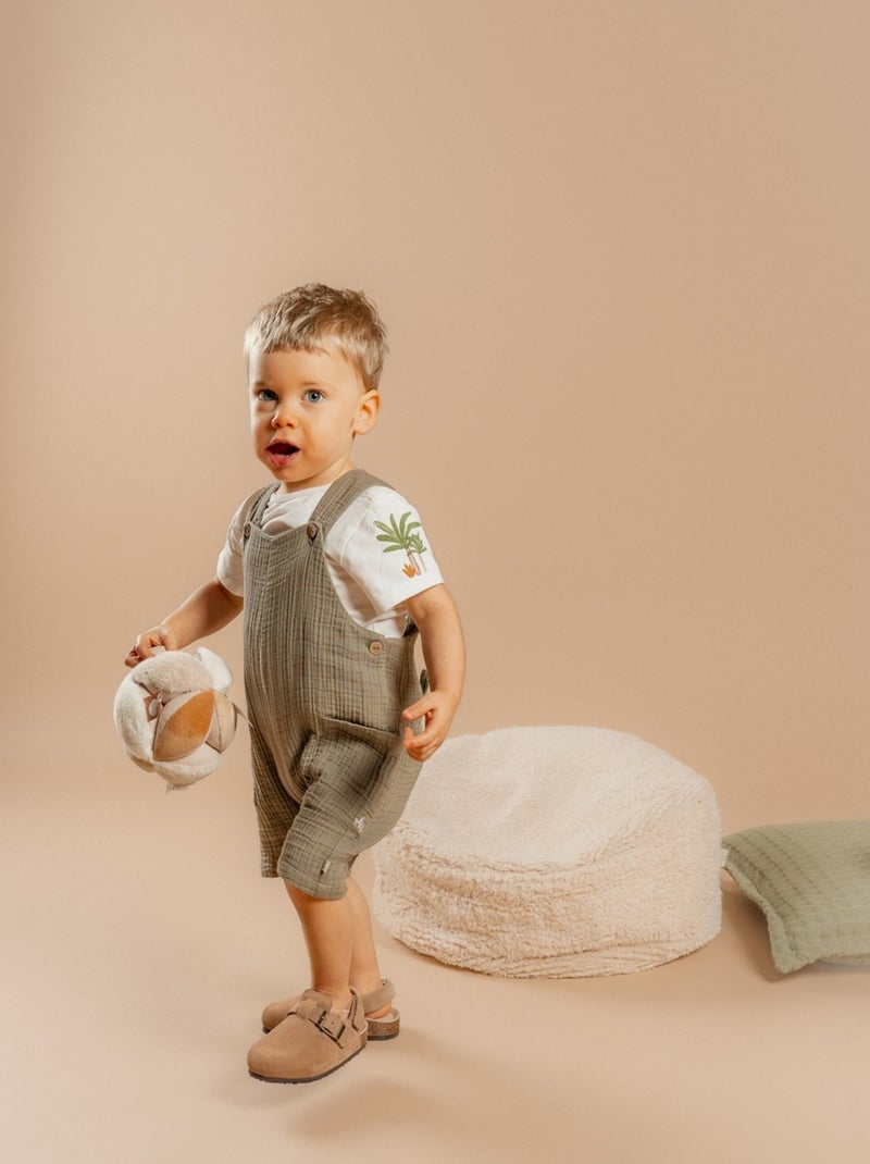 Ensemble Salopette avec T-shirt, Coton Noukie's Vert - Kiabi