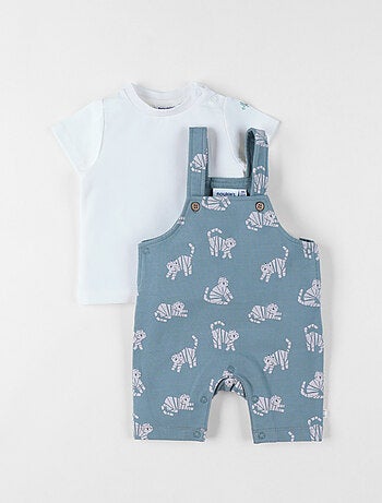 Ensemble Salopette avec T-shirt, Molleton Noukie's