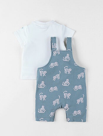 Ensemble Salopette avec T-shirt, Molleton Noukie's