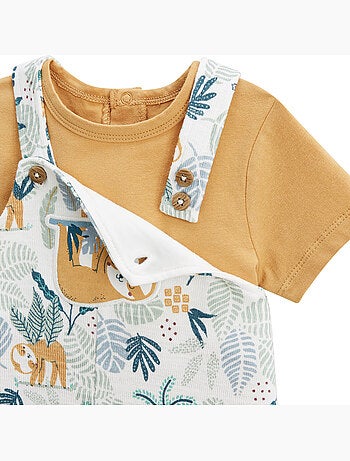 Ensemble salopette b?b? et t-shirt Baroudeur