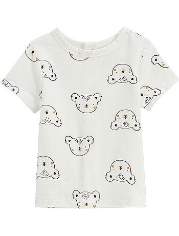 Ensemble salopette bébé en coton gaufré et t