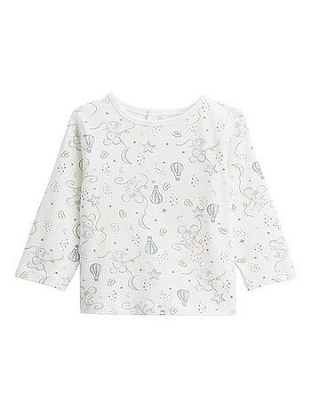 Ensemble salopette bébé en coton matelassé et t