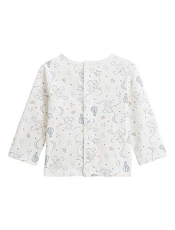 Ensemble salopette bébé en coton matelassé et t