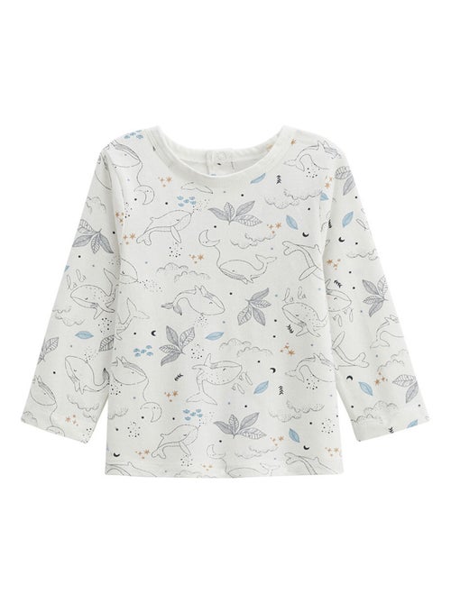Ensemble salopette bébé en coton matelassé et t-shirt Petite Balade - Kiabi