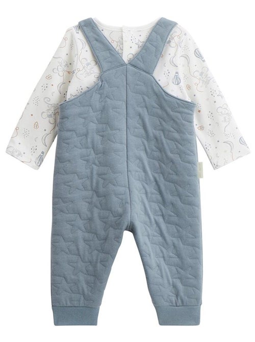 Ensemble salopette bébé en coton matelassé et t-shirt Rêverie - Kiabi