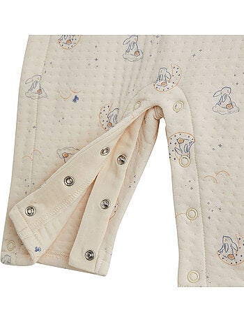 Ensemble salopette bébé en coton matelassé et t-shirt voix lactée
