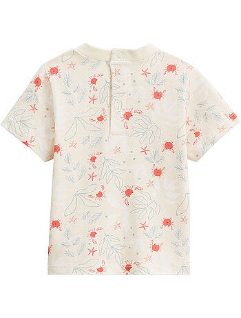 Ensemble salopette bébé en éponge et t-shirt Cayo Coco