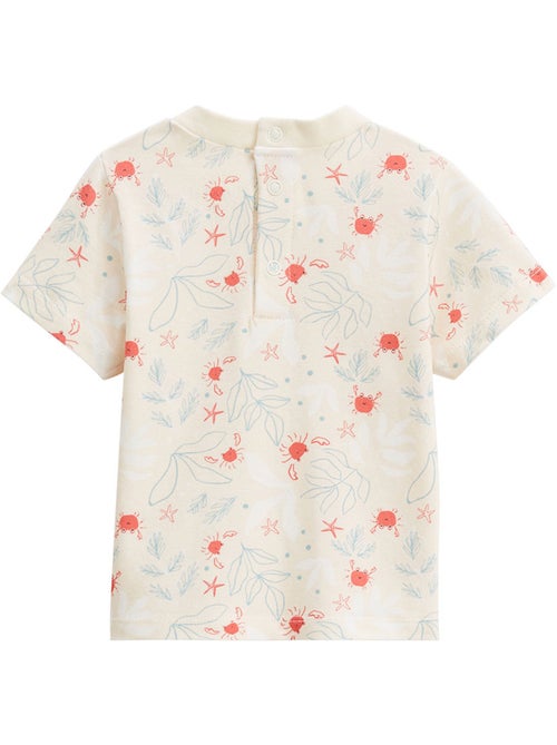 Ensemble salopette bébé en éponge et t-shirt Cayo Coco - Kiabi