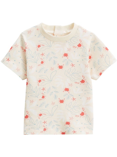 Ensemble salopette bébé en éponge et t-shirt Cayo Coco - Kiabi