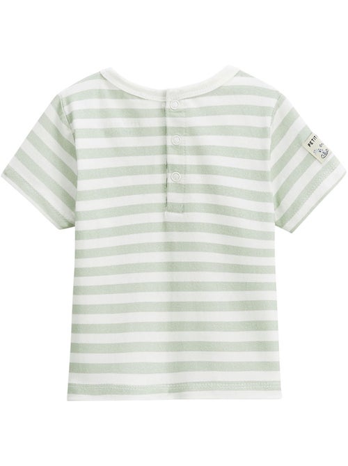 Ensemble salopette bébé en éponge et t-shirt Crocro rigolo - Kiabi