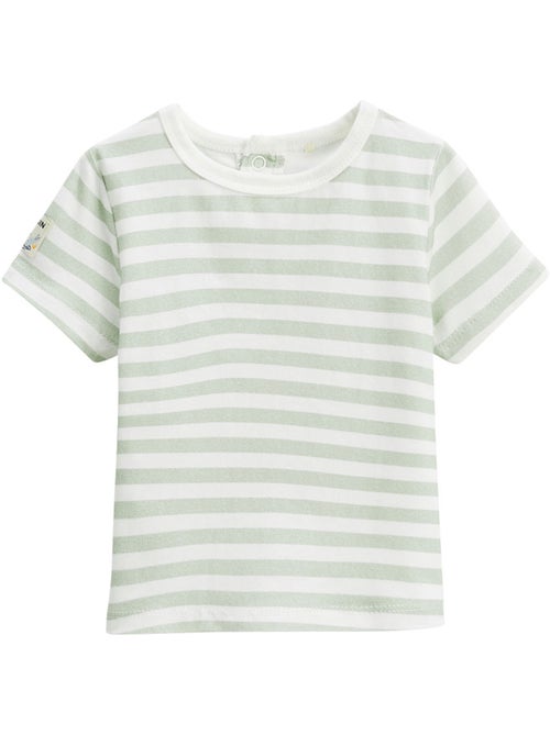 Ensemble salopette bébé en éponge et t-shirt Crocro rigolo - Kiabi
