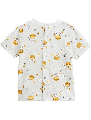 Ensemble salopette bébé en gaze de coton et t