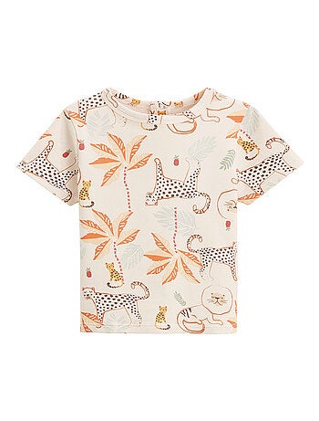 Ensemble salopette bébé en gaze de coton et t