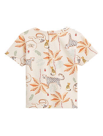 Ensemble salopette bébé en gaze de coton et t