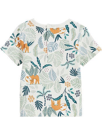 Ensemble salopette bébé en gaze de coton et t