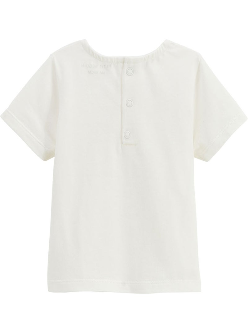 Ensemble salopette bébé en gaze de coton et t-shirt Anaelle Kaki - Kiabi