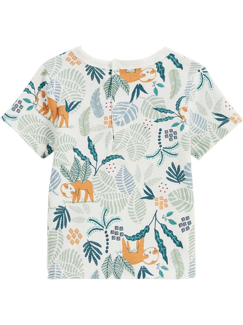 Ensemble salopette bébé en gaze de coton et t-shirt Baroudeur Marron - Kiabi