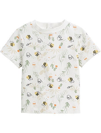 Ensemble salopette bébé en gaze de coton et t-shirt Eden