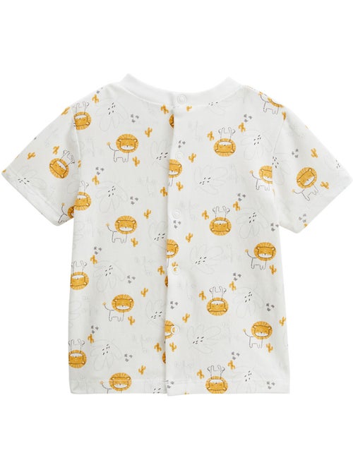 Ensemble salopette bébé en gaze de coton et t-shirt Elio - Kiabi