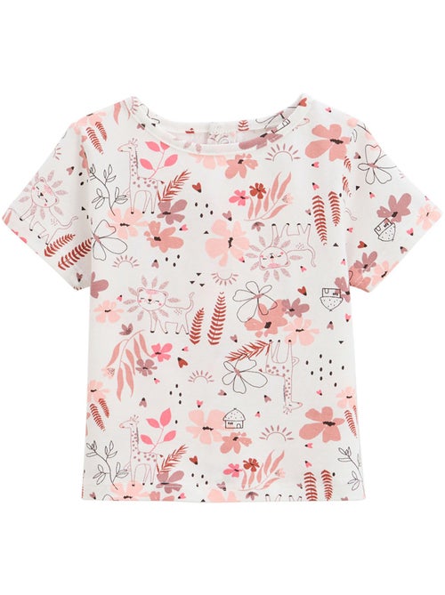 Ensemble salopette bébé en gaze de coton et t-shirt Petit Safari - Kiabi