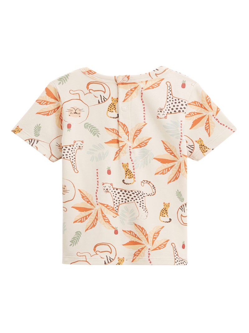 Ensemble salopette bébé en gaze de coton et t-shirt Tango Marron - Kiabi