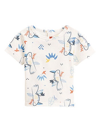 Ensemble salopette bébé en lin et t-shirt Mexico
