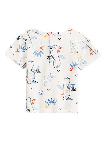 Ensemble salopette bébé en lin et t-shirt Mexico