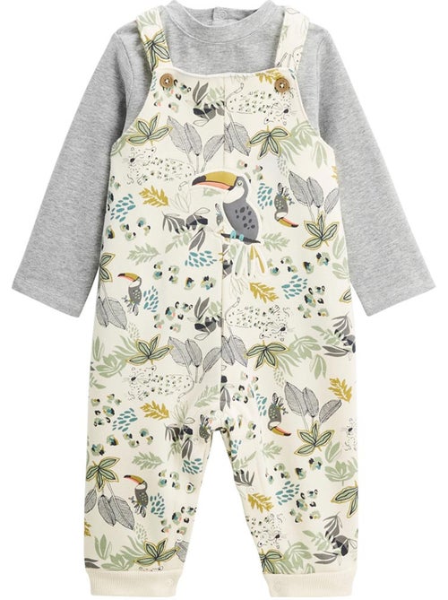 Ensemble salopette bébé en molleton et t - Kiabi