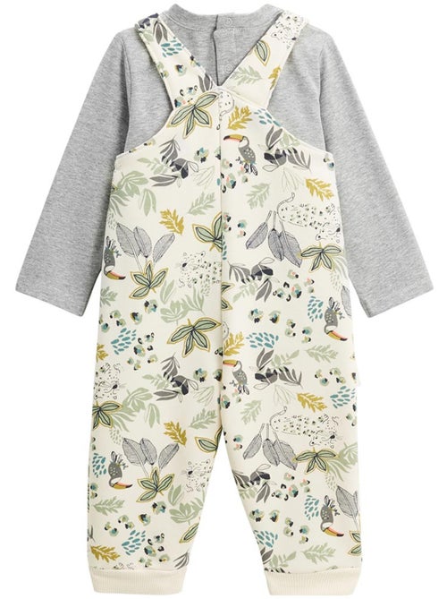 Ensemble salopette bébé en molleton et t - Kiabi