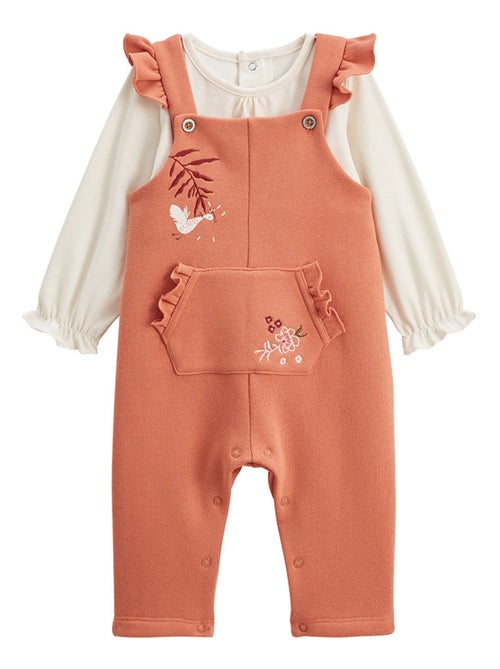 Ensemble salopette bébé en molleton et t - Kiabi
