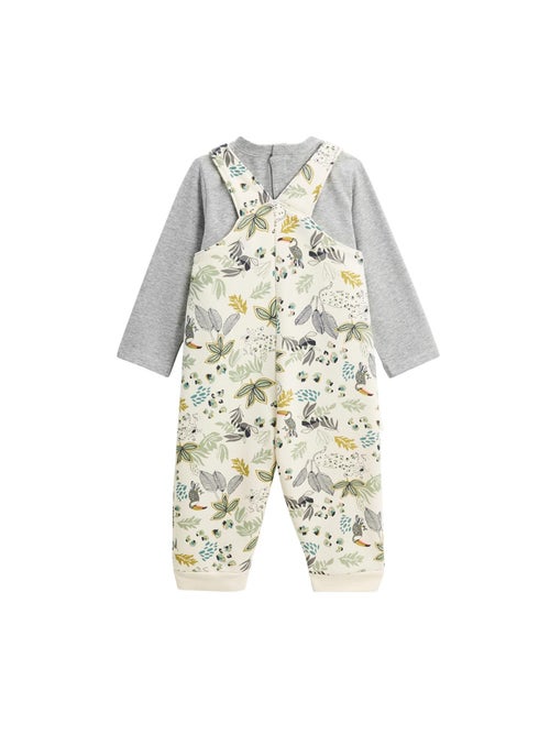 Ensemble salopette bébé en molleton et t-shirt Boavista - Kiabi