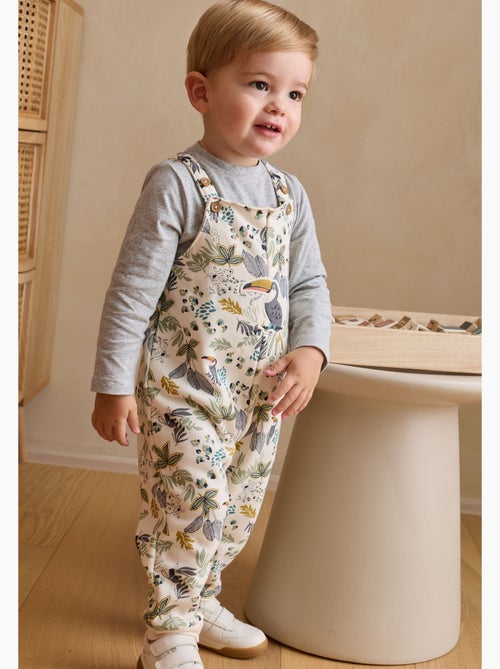 Ensemble salopette bébé en molleton et t-shirt Boavista - Kiabi