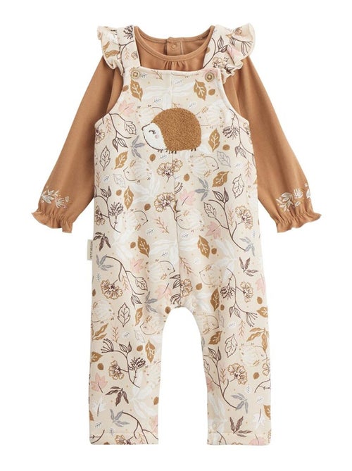 Ensemble salopette bébé en molleton et t-shirt Chincha - Kiabi