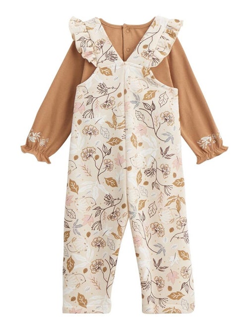Ensemble salopette bébé en molleton et t-shirt Chincha - Kiabi