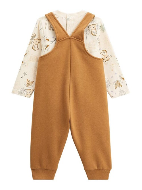 Ensemble salopette bébé en molleton et t-shirt Constellation - Kiabi