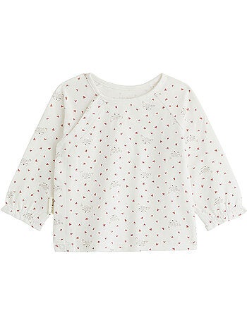 Ensemble salopette bébé en molleton et t-shirt doucette