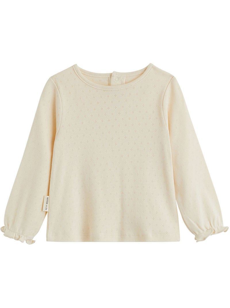 Ensemble salopette bébé en molleton et t-shirt en pointelle ollie Bleu - Kiabi