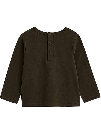 Ensemble salopette bébé en molleton et t-shirt Ginkgo